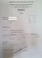 TFDA receipt 